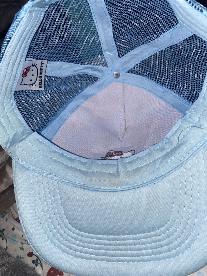 Linda gorra de béisbol rosa con cabeza de Hello Kitty regalo para niña 2023 Foto 4 de 4