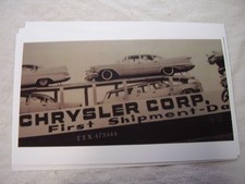 New 1959 Chrysler Imperial 59 Plymouth On Train Car 11 X 17 Photo  Picture