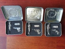 Lupin III gigen figure figurine RARE vtg portachiavi metal steel keychain margot