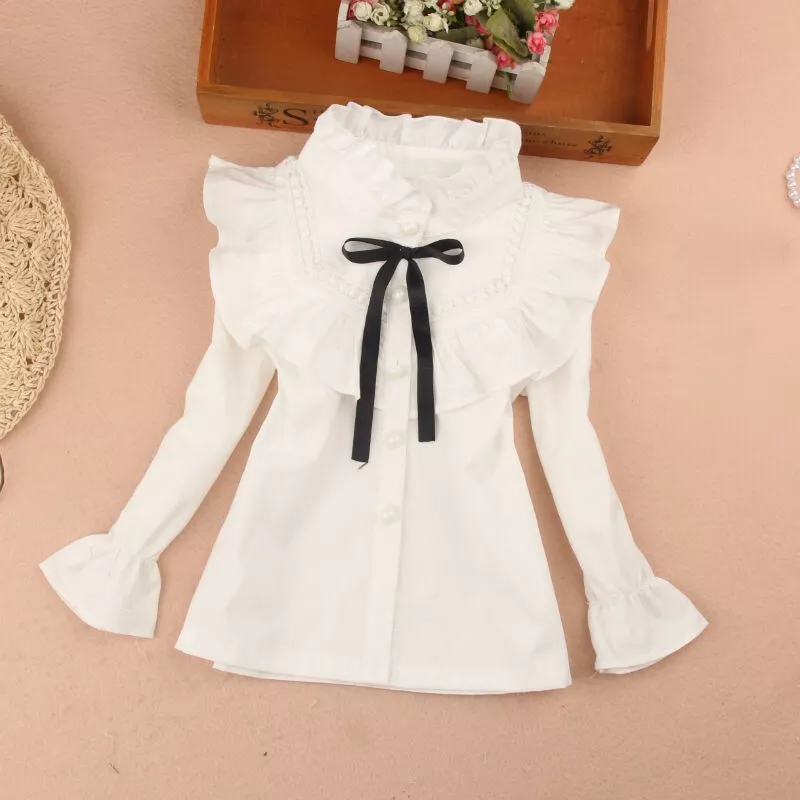 Girls frilly best sale tops