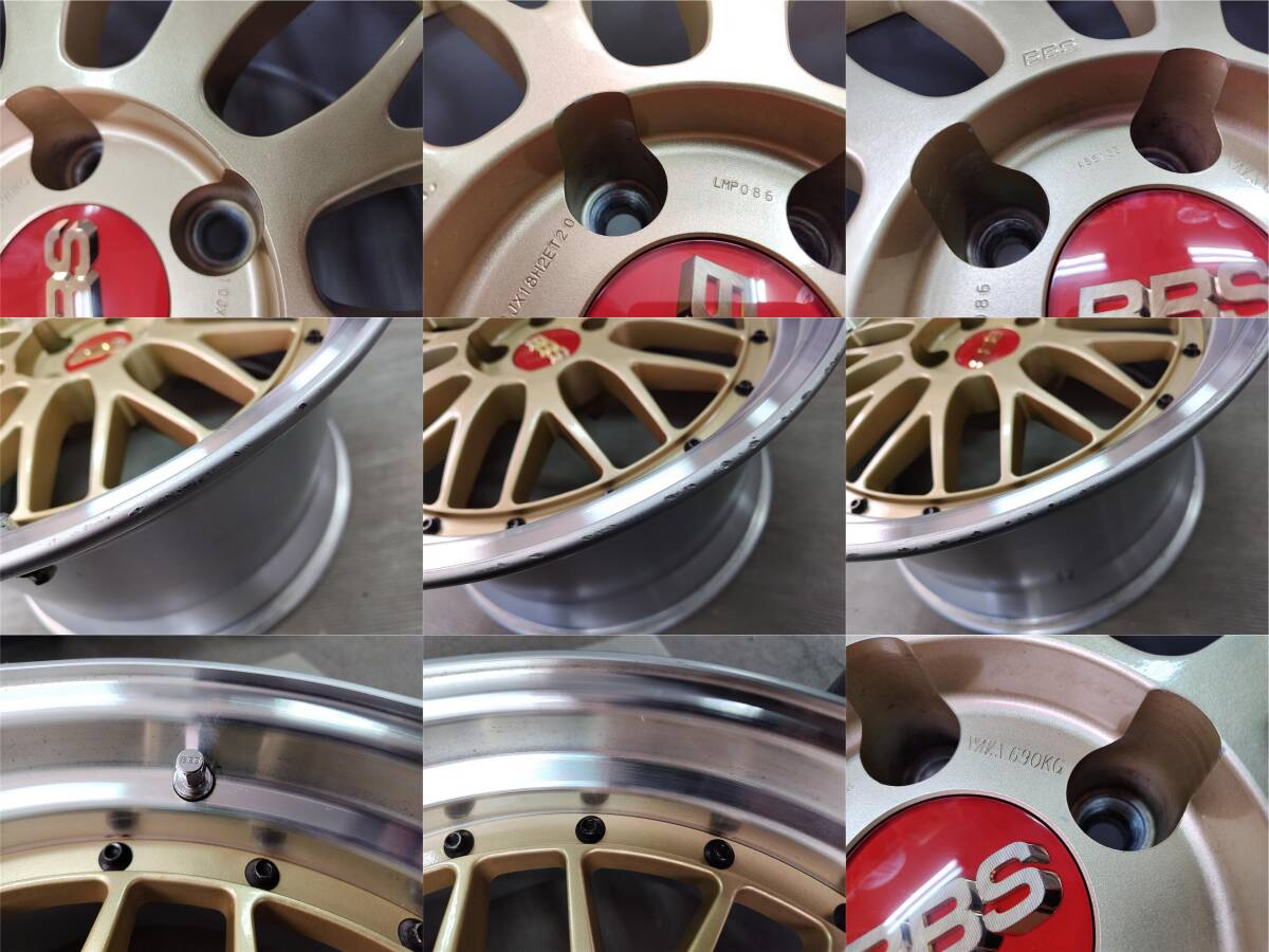 BBS LM LMP086 Wheels 18 inch 10J +20 PCD114.3 5H Hub GTR GT
