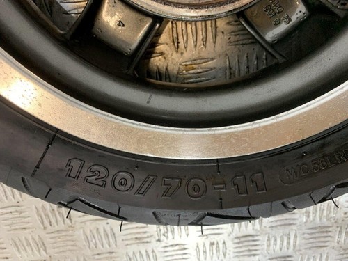 08-18 PIAGGIO VESPA GTS 125 REAR WHEEL W/TYRE 120 70 11 / DISC - Picture 8 of 10