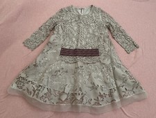 Light Brown/Pinkish Lace A-Line Flare Dress