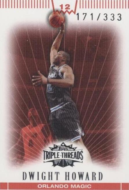 2007-08 Topps Triple Threads - Dwight Howard #12 - 1 of 2