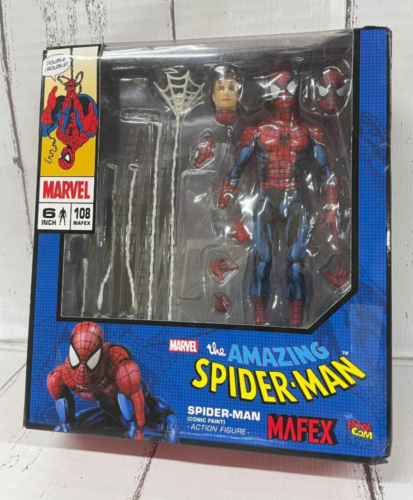 MAFEX No.108 Marvel Amazing Spider-Man Comic Paint Action Figure Medicom USED