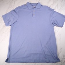 Tommy Bahama Mens Polo Golf Casual Shirt Mens Medium Modal Polyester Blue Rugby