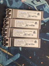 (LOT OF 4) FTLF8528P3BCV-QL 8Gb Fibre Channel SFP+ 150m Optical Transceivers