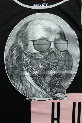 Camiseta sin mangas Benjamin Franklin Hustle para lavandería fresca - Imagen 5 de 7