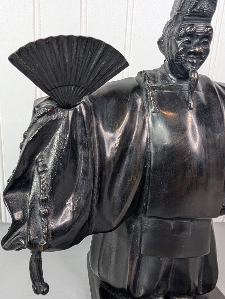 Japonés Noh Kagura Rojin Ko Omote Actor Teatro Bailarín Japón Tamagawa? Firmado Foto 4 de 4