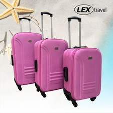 Reisekoffer Stoffkoffer Trolley Set 3 tlg. Rollkoffer Travel Gepäck Hangepäck