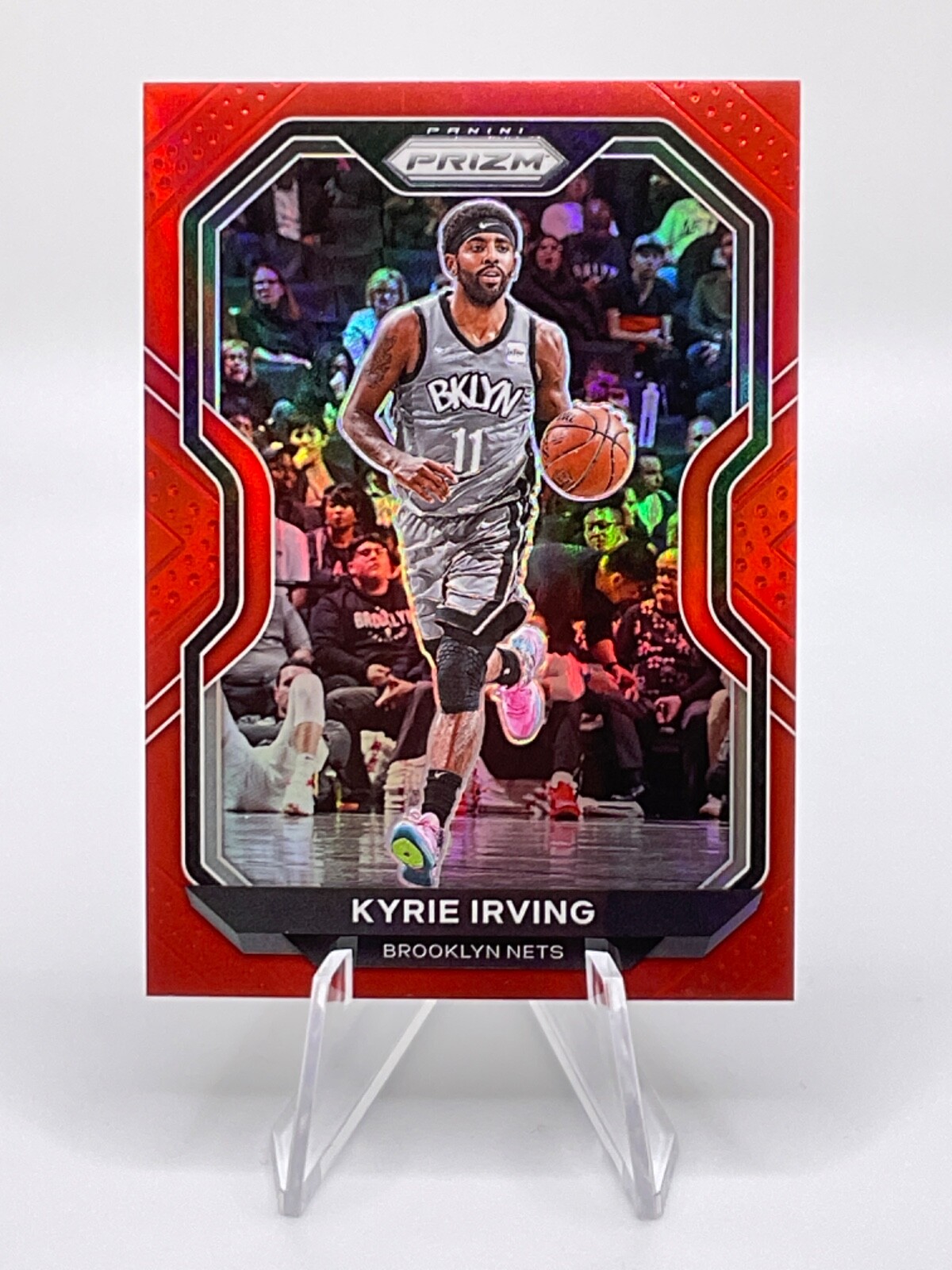 Kyrie Irving 2020-21 Panini Prizm Red Prizm #139 Brooklyn Nets /299 Sharp!