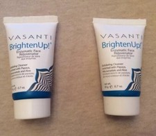 2 X VASANTI Brighten Up Enzymatic Face Rejuvenator Exfoliator 0.7 oz  New    