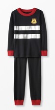 NWT Hanna Andersson Firefighter Halloween Costume Long John Pajama PJ 150 12