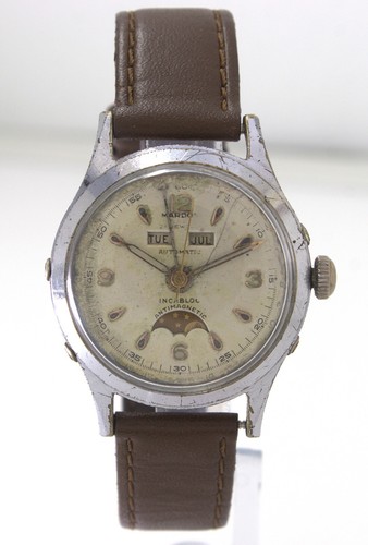 Orologio Vintage Mardon Tripla Data Fasi Lunari Automatico - Foto 4 di 9