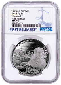 2018-Fiji-1-oz-Silver-Samurai-Kiyomori-1-Coin-NGC-MS69-FR-SKU55341