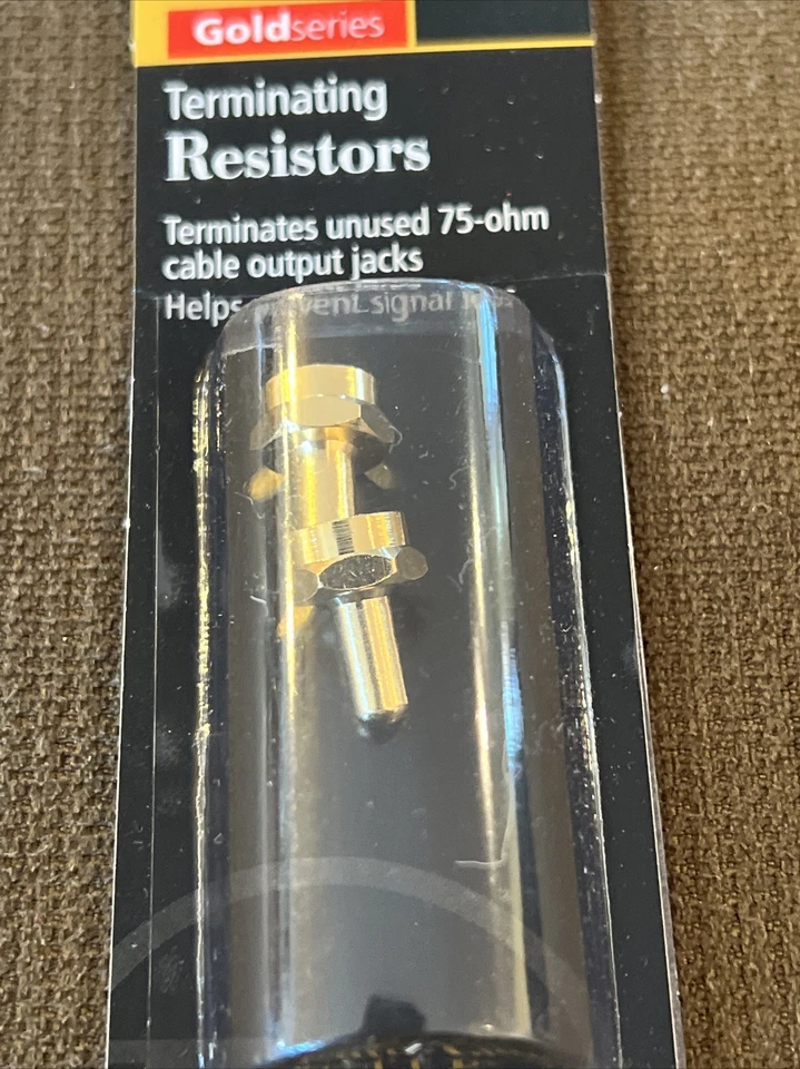 Terminating Resistors 75-Ohm Coax Help Prevent Signal Loss 2/PK ~ RadioShack - Image 3 of 4