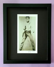 Andy Warhol | Vintage 1984 " ELVIS PRESLEY " Print Signed | Mounted and Framed