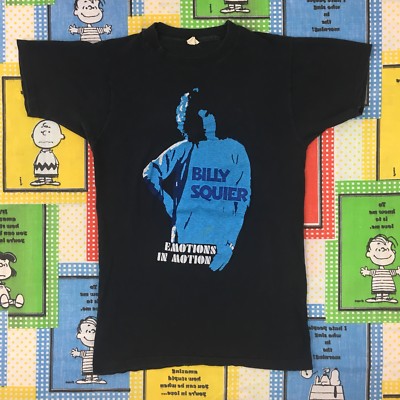 vintage 1982 BILLY SQUIER EMOTIONS IN MOTION t shirt 80S RETRO ROCK CONCERT TOUR