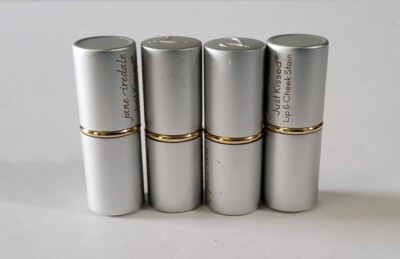 #ad #ad Lot Of 4 Jane Iredale Just Kissed Lip amp; Cheek Stain Forever Pink Travel Size $17.99