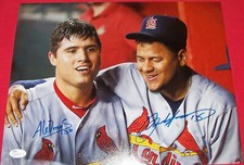 Aledmys Diaz 36 Carlos Martinez 18 St Louis Cardinals Autographed Picture Photo