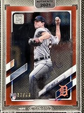 2021 Topps Clearly Authentic Autographs Red RC #CAA-CM Casey Mize 27/50