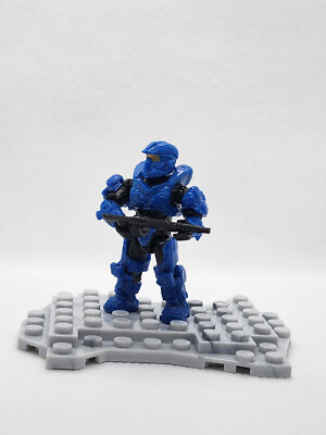 Halo Mega Bloks Spartan Aviator Blue From Set CNH04 Versus Troop Pack 