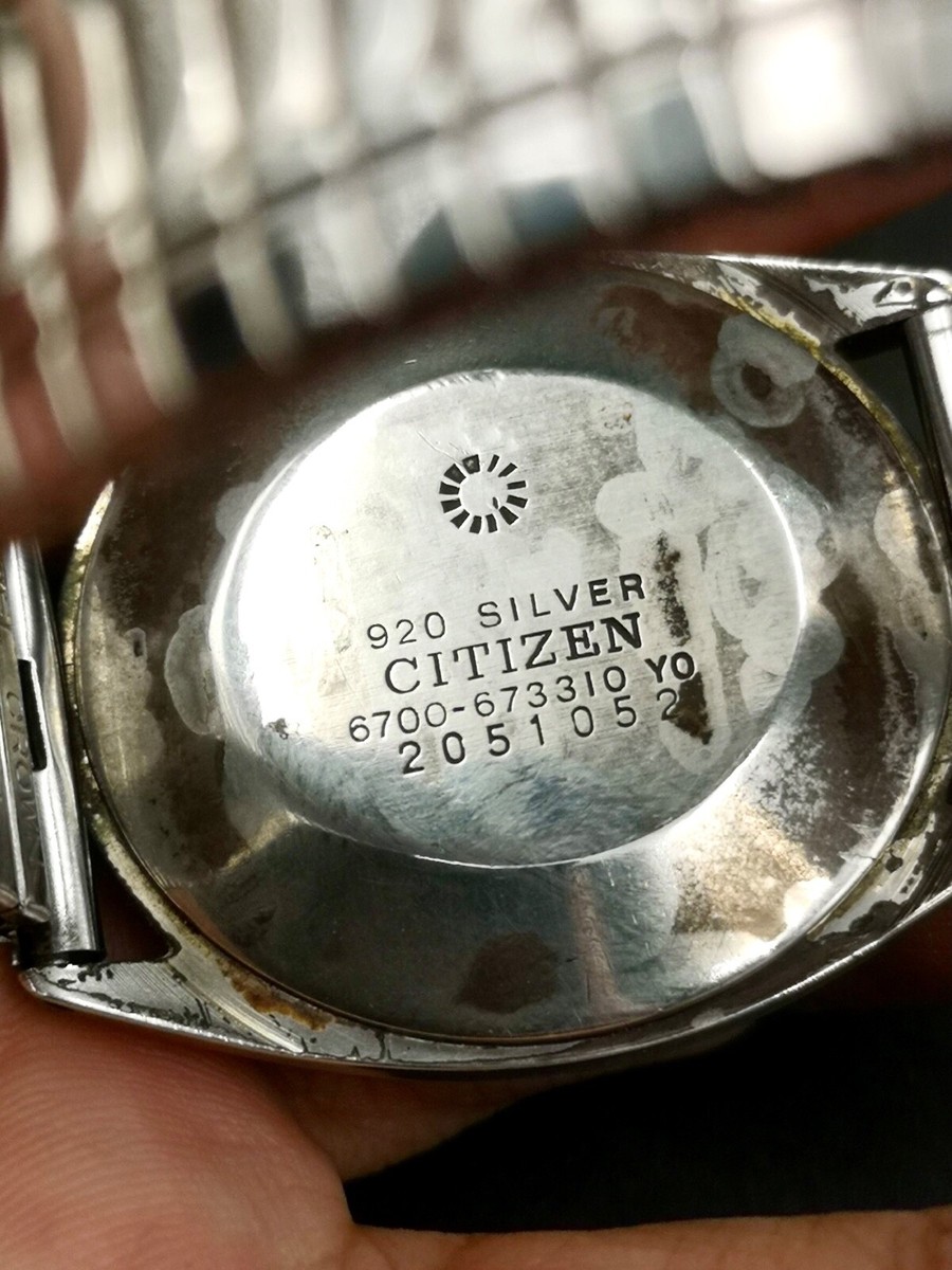 CITIZEN 1972年モデル 920シルバー時計 Rare Citizen Hand-Winding unisex watch The memory of Reversion