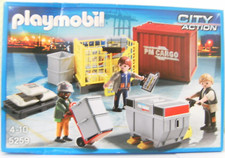 Playmobil City Action Cargo -Team z ładunkiem 5259 Nowy i oryginalne opakowanie Port Kontener