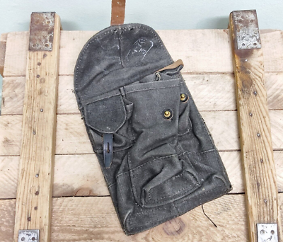 Black Navy Pouch for 3 Magazines Vintage USSR Soviet Russian RED