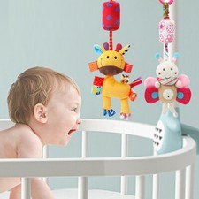 Baby Crib Bed Pram Car Seat Stroller Toys With Hanging Bell Infant Sense Toys