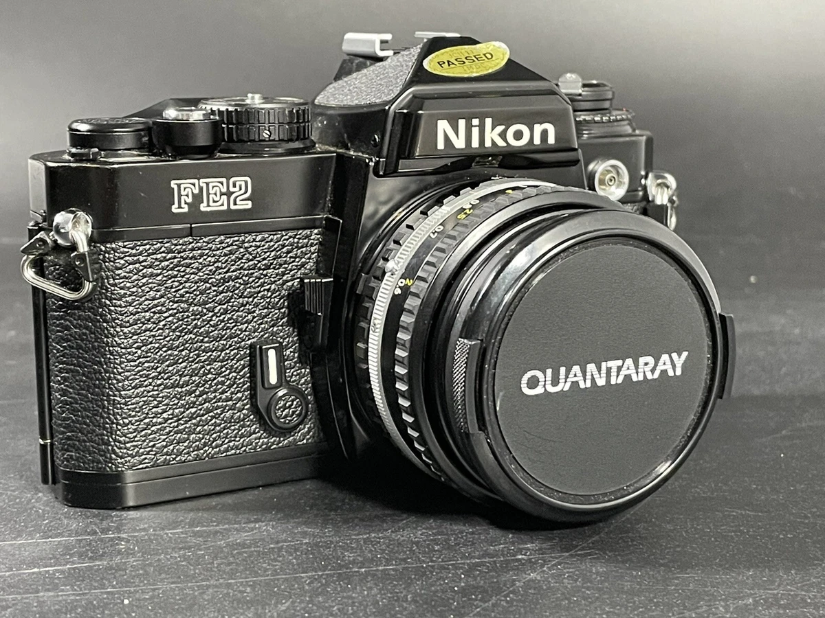 Nikon FE2 Black Body with Nikon Lens Series E 50mm 1 : 1.8 Tested Camera  Vtg-