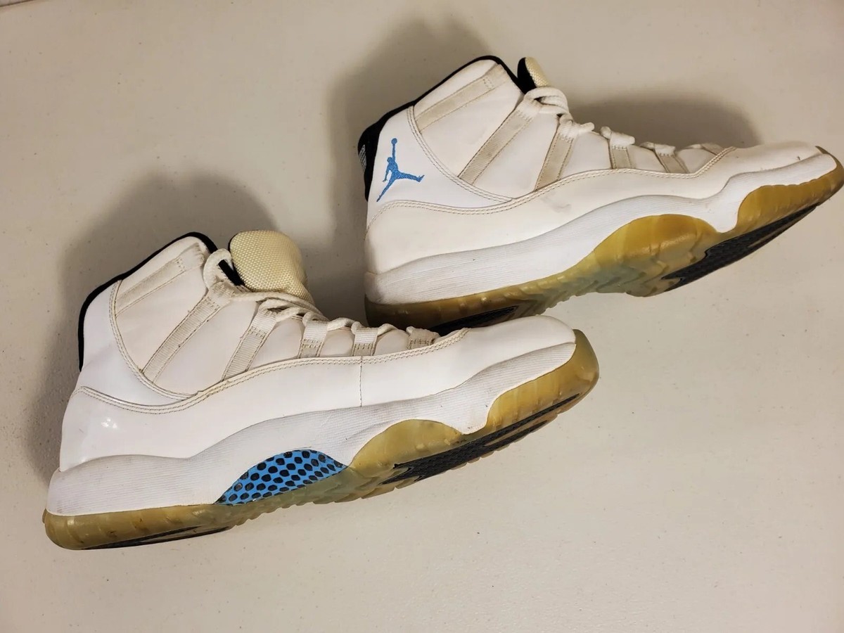 Yellow Columbia 11s 2001 Air Jordan Retro 11 SZ 15 Shoe Men's