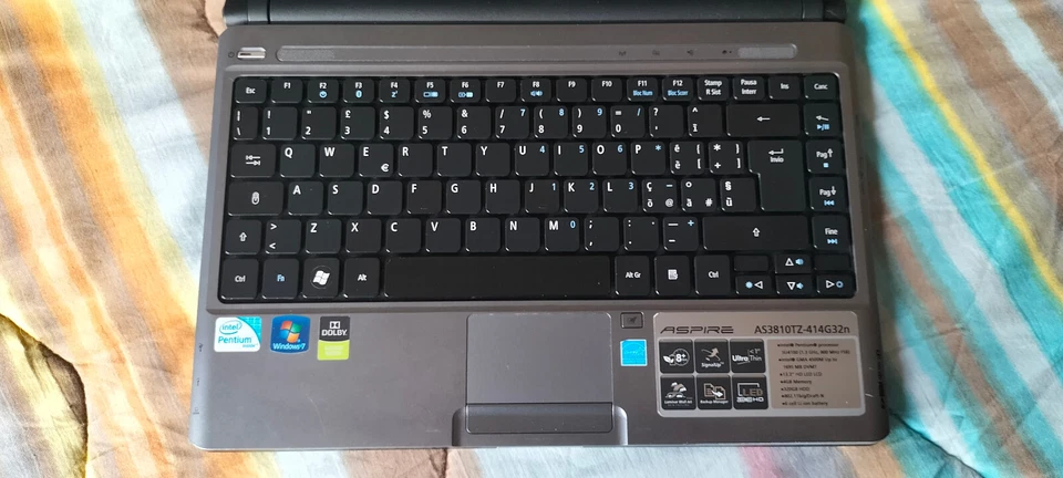 NOTEBOOK ACER 13,3" AS3810TZ-414G32n -leggi descrizione- - Immagine 3 di 4