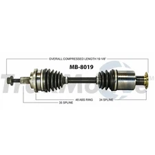 Surtrack Front Driver Left CV Axle Shaft GM-8239