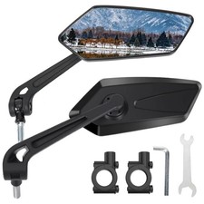 Pair Cycling MTB Road Bike Mirrors 22-25mm For Mountain Road Bike E-Bike Scooter