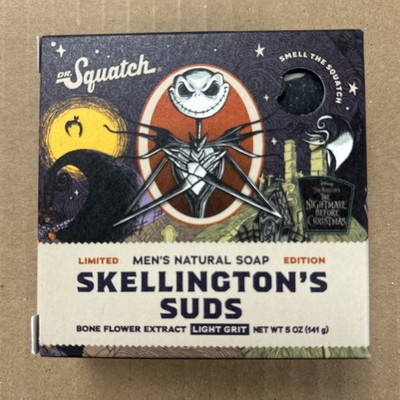 Dr. Squatch SKELLINGTON S SUDS Natural Soap Bar Ltd Ed The Nightmare Before Xmas