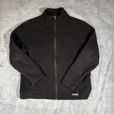 REI Jacket Black Fleece Full Zip Hiking Soft Shell Outdoors Size Large