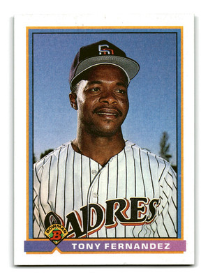 Tony Fernandez 1991 Bowman #642 San Diego Padres Mint to Gem