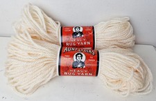 Aunt Lydia's Rug Yarn Natural Off White Shade Lot of 2 Skeins 70 Yards