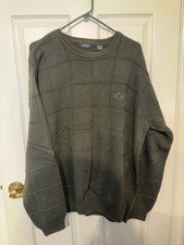 Izod Men's Pullover Sweater Color Green Size XL