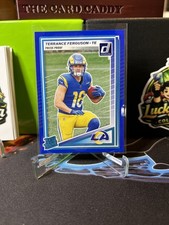 2025 Panini Donruss - Rated Rookie Terrance Ferguson #323 Press Proof Blue (RC)