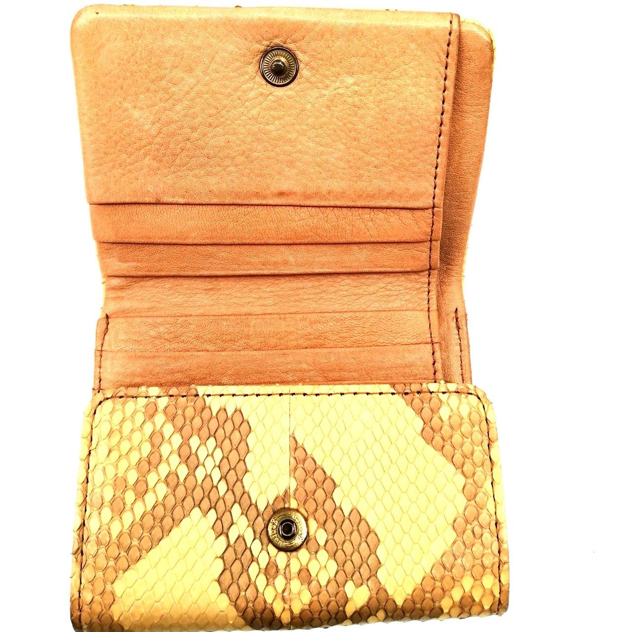 Compact Wallet Model Number Python Leather GENTEN - image 5