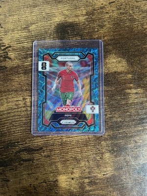 2026 Panini Prizm Monopoly FIFA World Cup Pepe Boardwalk Blue Wave Prizm 