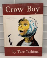 1955 CROW BOY by Taro Yashima Hardcover Ex Library Vintage Children's Book HC