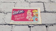 BARBIE DOLL WORLD OF FASHION BOOKLET BOOK MINI CLOTHES CATALOGUE 1981 TAIWAN