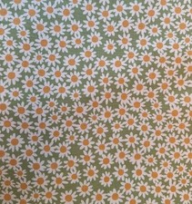 Riley Blake Daisies Quilt Fabric - Green - By The Yard - New