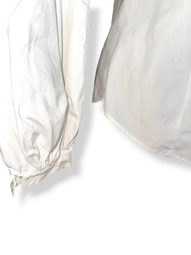 ANNE FONTAINE Bishop Sleeve Button Up Shirt White sz 40 US 8 - Picture 4 of 11