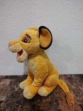 Disneyland Resort Paris Lion King Simba Bean Plush Stuffed Animal 11" Disney