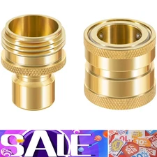 for Dramm 22729 Brass Hose Quick Disconnect 3/4” GHT for Spigots Nozzles Sprayer