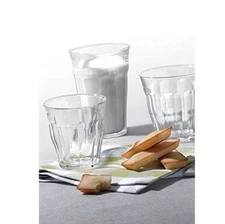 Duralex Made In France Picardie Clear Tumbler, Set of 6, 12.2 oz